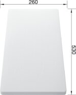 Blanco Biela plastová doska na krájanie 500 mm – Obrázok 3