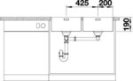 Blanco Andano 400/400 IF/A Nerezový drez s PushControl – Obrázok 5