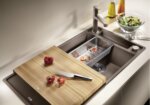 Blanco Axia III 5 S Granitový drez S drevenou doskou – Obrázok 10