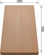 Blanco Doska na krajanie z masívneho buku 500 mm – Obrázok 7